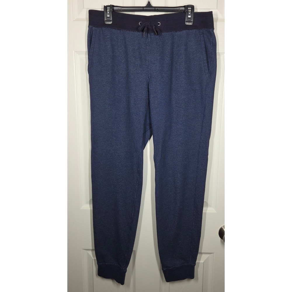 Uniqlo Women's Ultra Stretch Active Jogger Blue Sweatpants Terry Lined Large